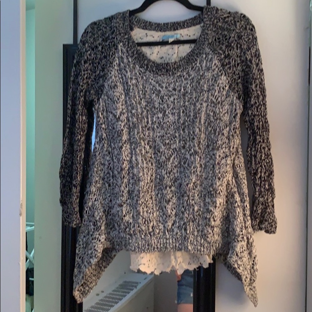 Anthropologie crocheted sweater